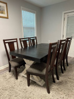Dining table with chars