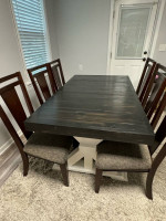 Dining table with chars
