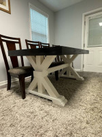 Dining table with chars