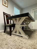 Dining table with chars
