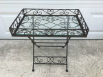 Metal/Glass End Table