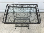 Metal/Glass End Table