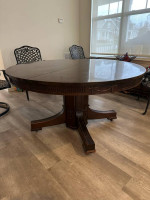 Antique walnut dining table