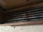 Antique walnut dining table