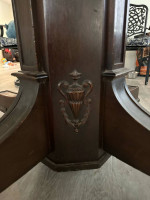 Antique walnut dining table