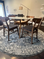 Mid-century Modern Dining Table Set (4 chairs)