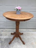 Solid wood bistro table