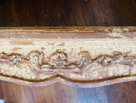 Dining Table Solid Real Wood Distress paint Dark Top Farmhouse