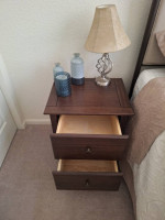 Brazilian Bed Side or Living Room Table w Drawers