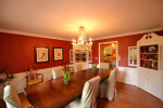 Antique Flame Mahogany Dining Room Table