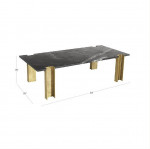 Black Marble CB2 Coffee Table