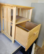 Wood End Table, Night Stand, Printer Stand, Speaker Stand