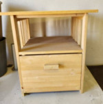 Wood End Table, Night Stand, Printer Stand, Speaker Stand