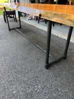 Wood table live edge