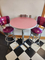 1950s bar table and chairs