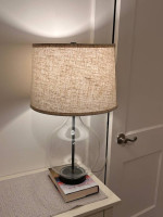 Glass table lamp