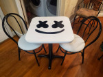 Dj marshmello 3 piece table set