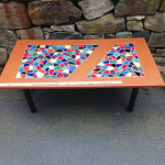 Coffee Table , with Tiled Top