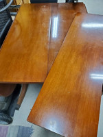 Double dropleaf dining table with insert