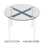 Knoll Glass Top Dining Table  (Was 2000)