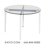 Knoll Glass Top Dining Table  (Was 2000)