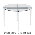 Knoll Glass Top Dining Table  (Was 2000)