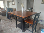 Dining table and 4 chairs