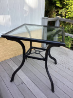 3' Black Patio bar table