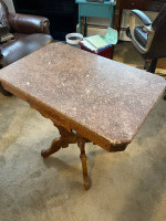 Antique Marble End Table