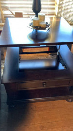 Ashley - Porter Lift Top Coffee Table, Rustic Brown