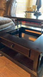 Ashley - Porter Lift Top Coffee Table, Rustic Brown