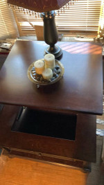 Ashley - Porter Lift Top Coffee Table, Rustic Brown