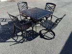 Beautiful Hanamint Cast Aluminum Patio Set Table and 4 Chairs ***