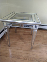 Glass and Mirrored Table