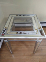 Glass and Mirrored Table