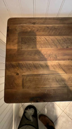 Solid wood consol table