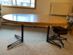 Oval table for dining room + 4 chairs