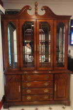 Stanley China Cabinet with Table & 4 Chair Set