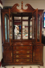 Stanley China Cabinet with Table & 4 Chair Set