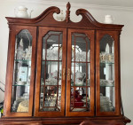 Stanley China Cabinet with Table & 4 Chair Set