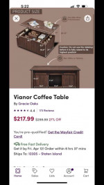 Brand new unopened living room table
