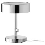 2 TABLE LAMPS CHROME METAL OOP Stockholm 2017 Dimmable LED Pair