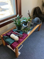 Glass coffee / plant table
