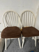 Kitchen wooden table and three chairs