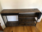 Console table with outlet