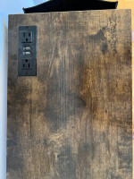 Console table with outlet