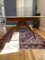 Mid Century Heywood Wakefield Dogbone Dining Table with 4 Chairs