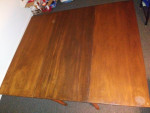 Antique Solid Cherry and Walnut Drop-Leaf Table