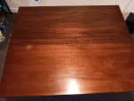 Antique Solid Cherry and Walnut Drop-Leaf Table