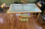 Dining table and chairs